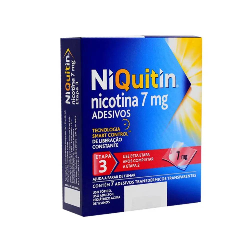 Niquitin Clear 7mg 7 Adesivos Transdérmicos