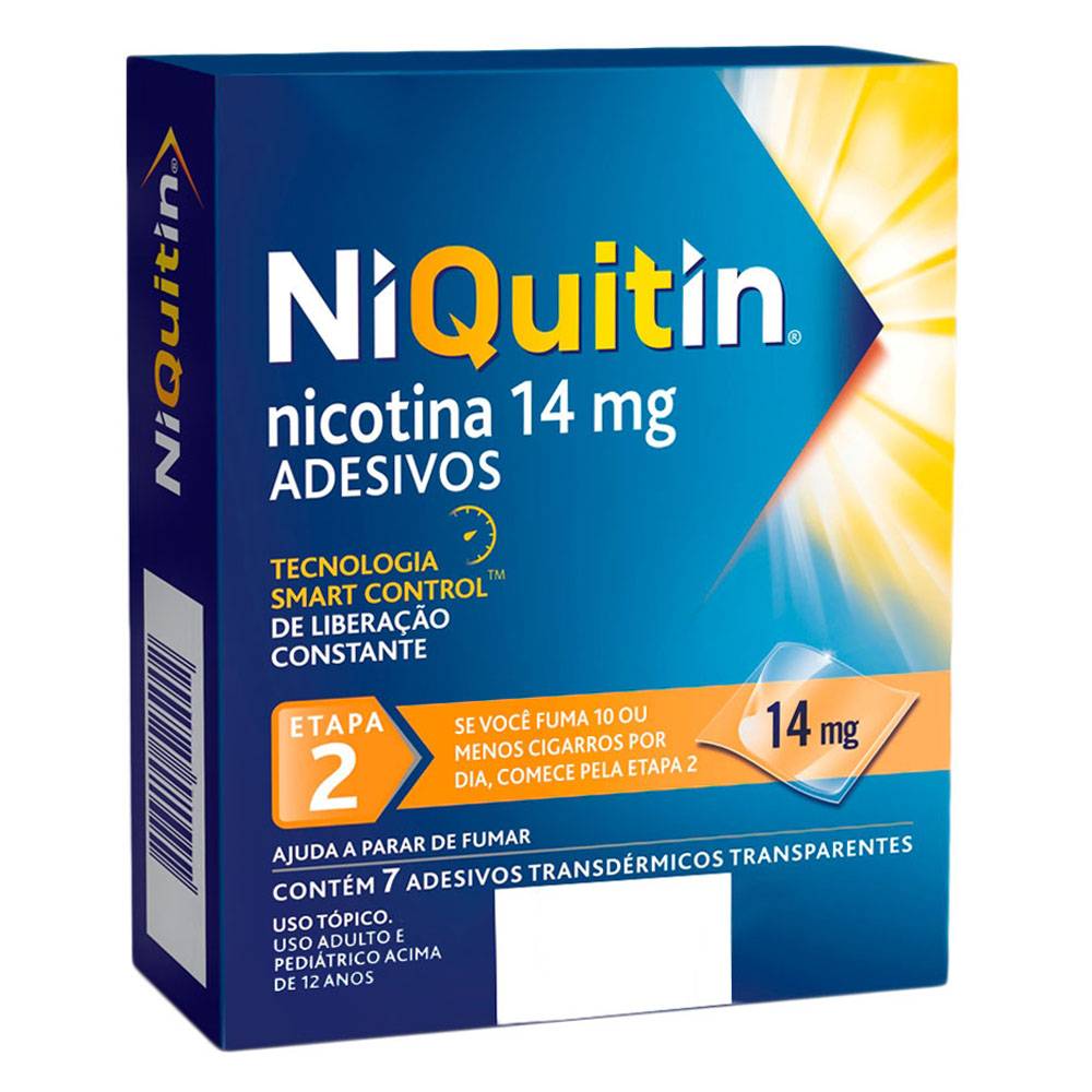 Niquitin Clear 14mg 7 Adesivos Transdérmicos