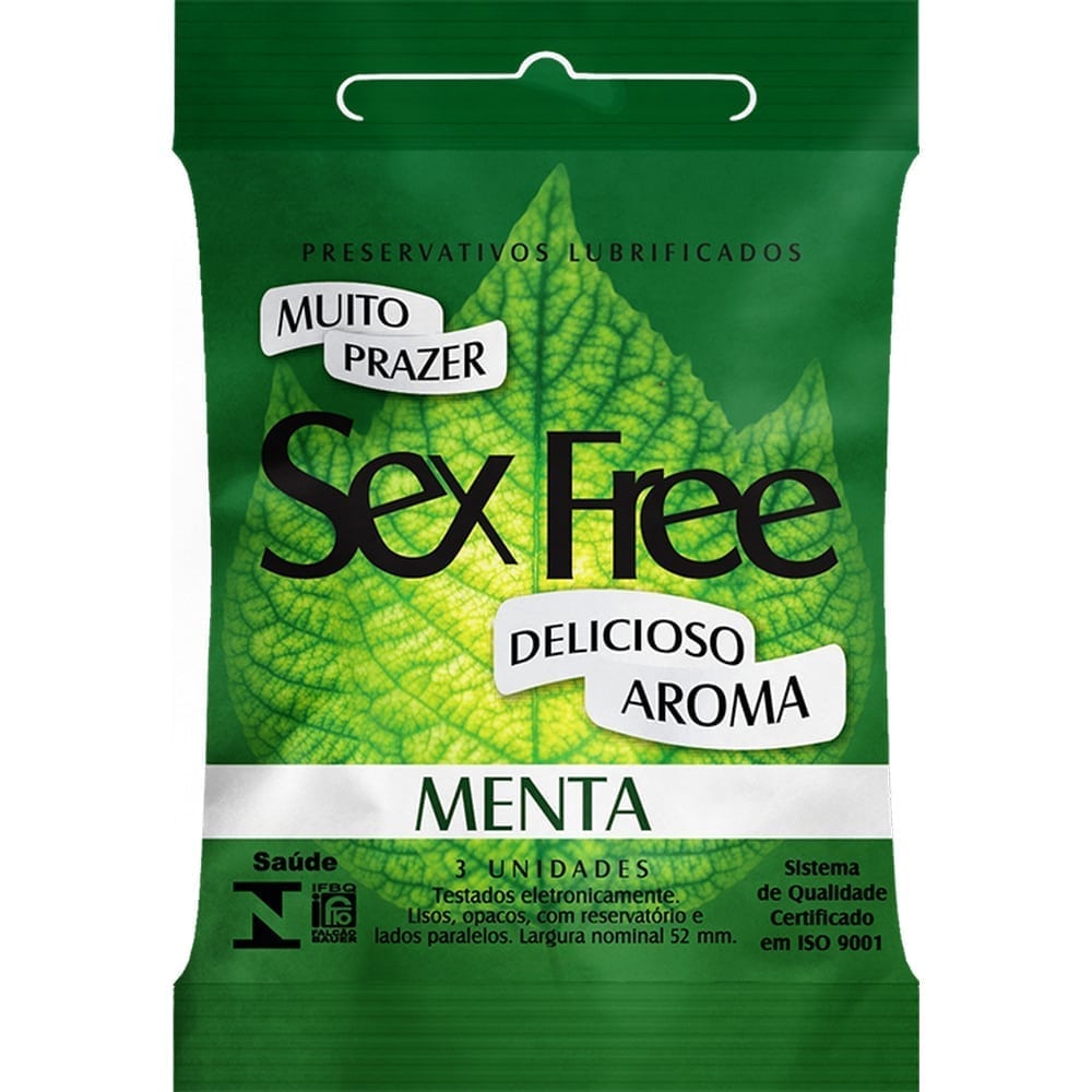 Preservativo Sex Free Menta 3 Unidades