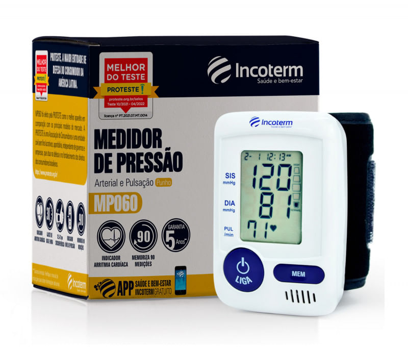 Medidor De Pressão/Pulso MP060-Incoterm