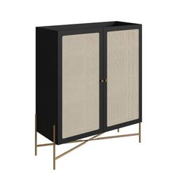 ARMARIO-BAR-OSLO-NERO-DOURADO