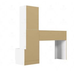 ESCRIVANINHA-OFF-LION-138CM-BRANCO-FOSCO