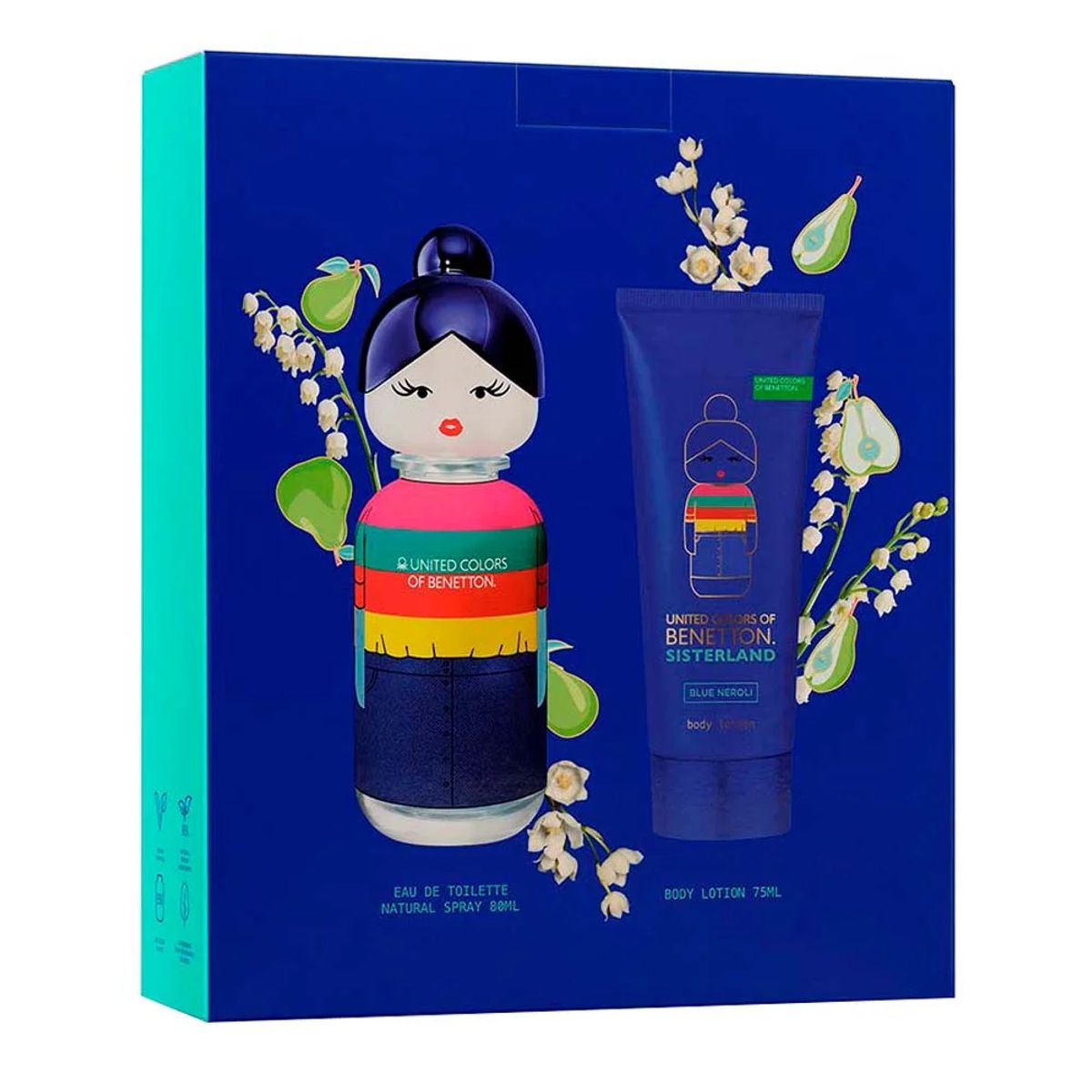 Set-United-Colors-Sisterland-Blue-Neroli-Eau-De-Toilette-80-Ml---Body-Lotion-75-Ml---Benetton-0