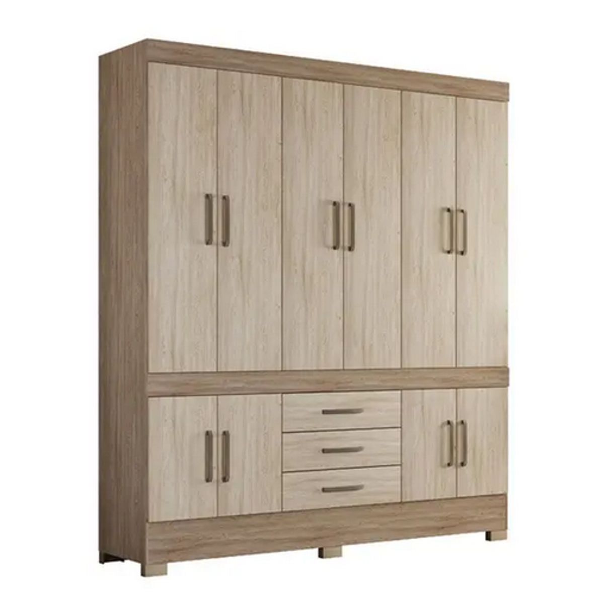 Guarda-Roupa-Casal-Murano-10-Portas-Nogal-Vanilla-Touch---Dem-bile-0