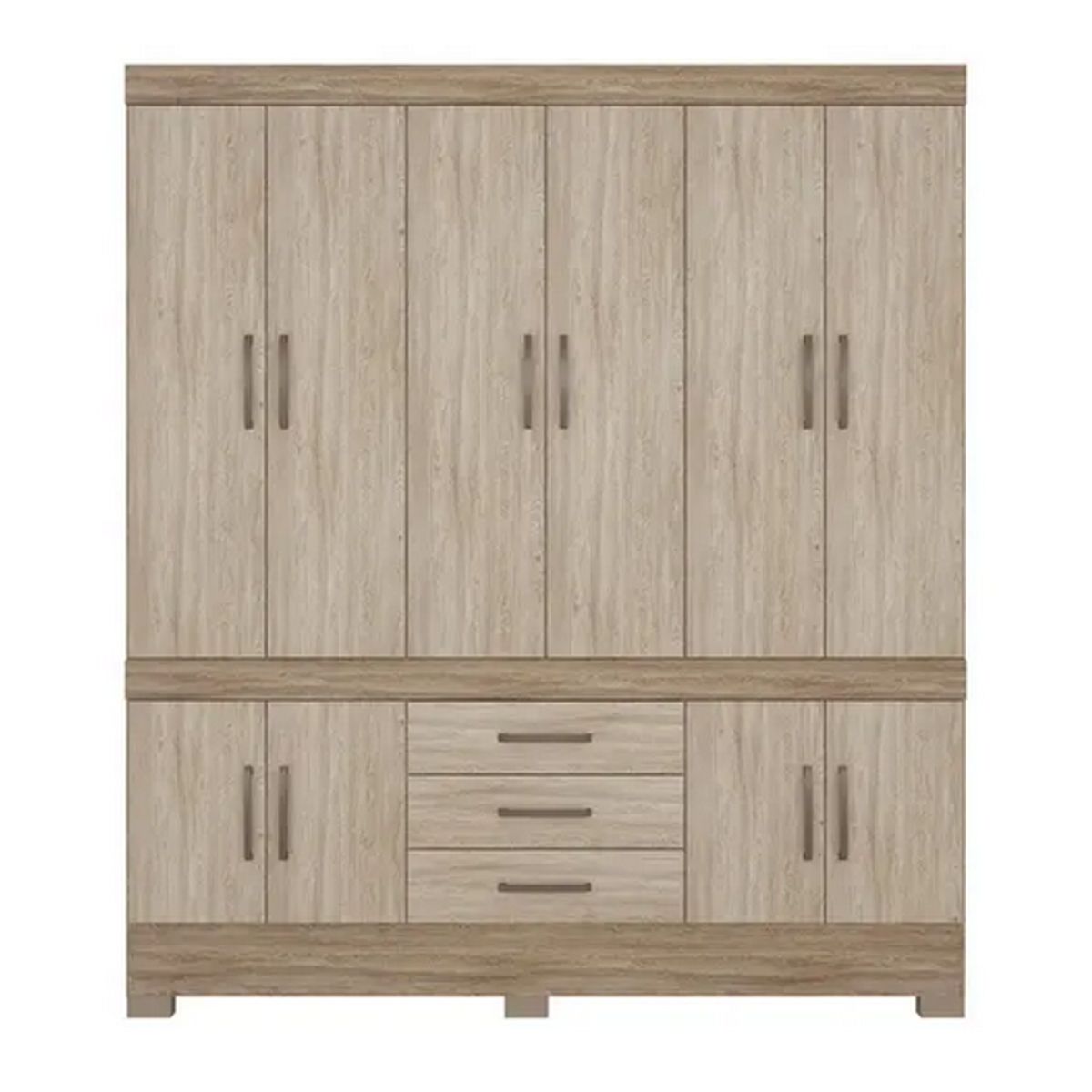 Guarda-Roupa-Casal-Murano-10-Portas-Nogal-Vanilla-Touch---Dem-bile-1