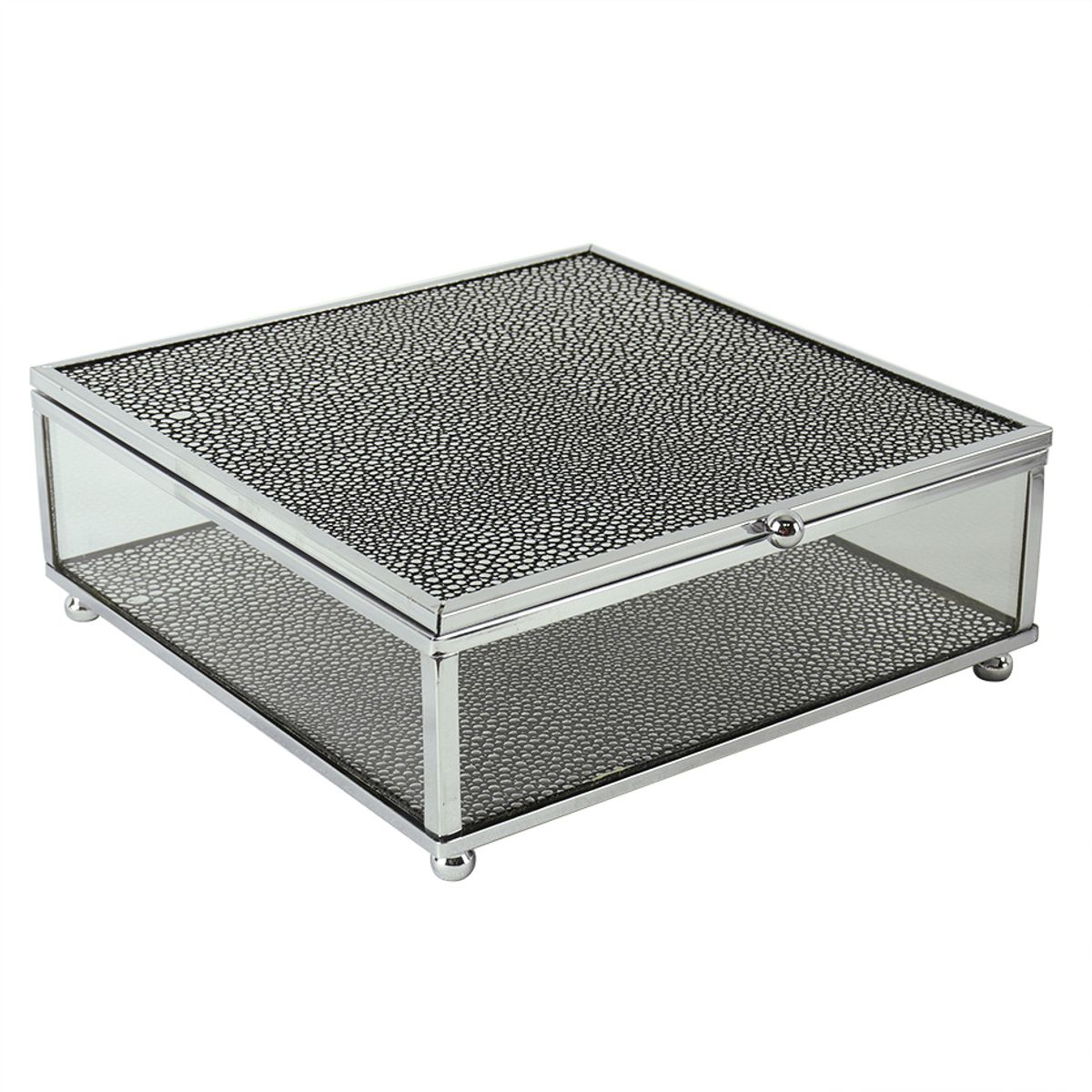 Caixa-Decorativa-De-Metal-E-Vidro-E-Poliuretano-Prateado-Kv0265---Btc-0
