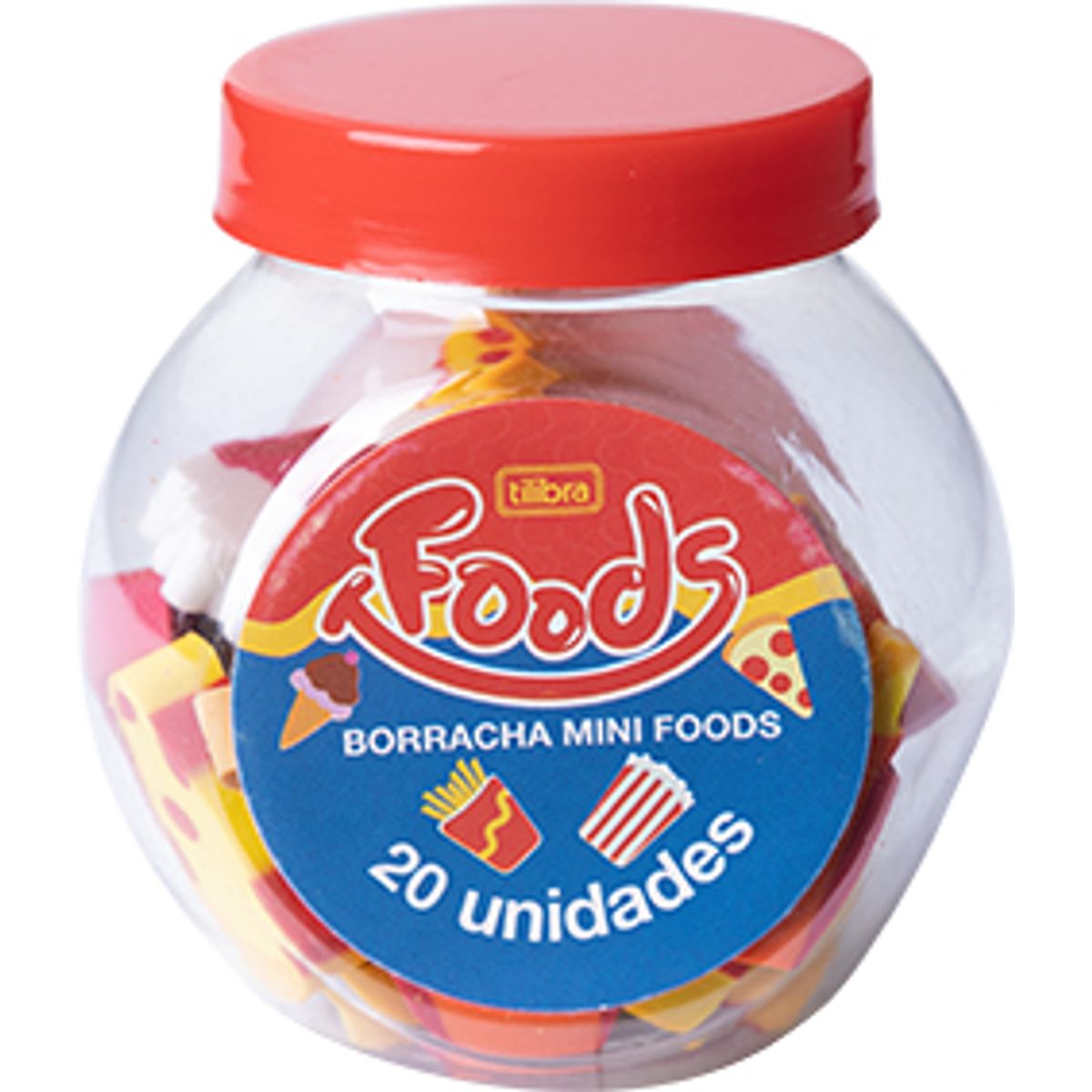 Borracha-Mini-Foods-Pote-Com-20-Unidades---Tilibra-0