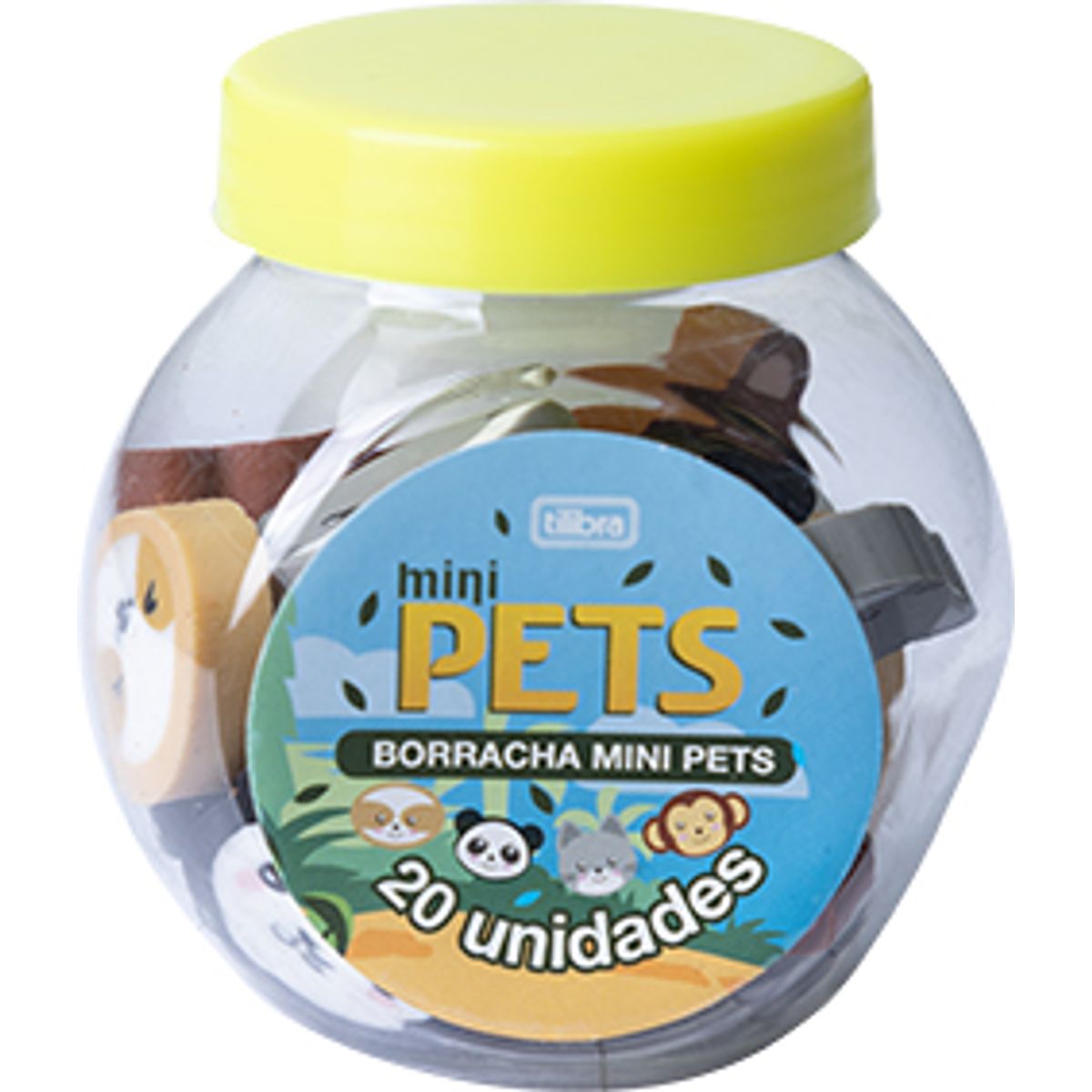 Borracha-Mini-Pets-Pote-Com-20-Unidades---Tilibra-0
