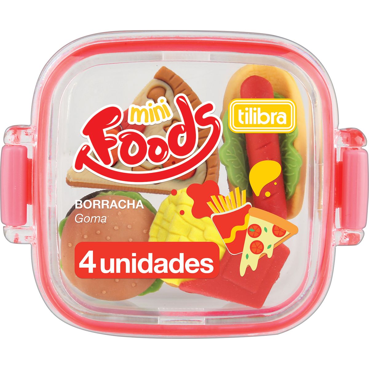 Borracha-Lancheira-Foods-Pote-Com-4-Unidades---Tilibra-0