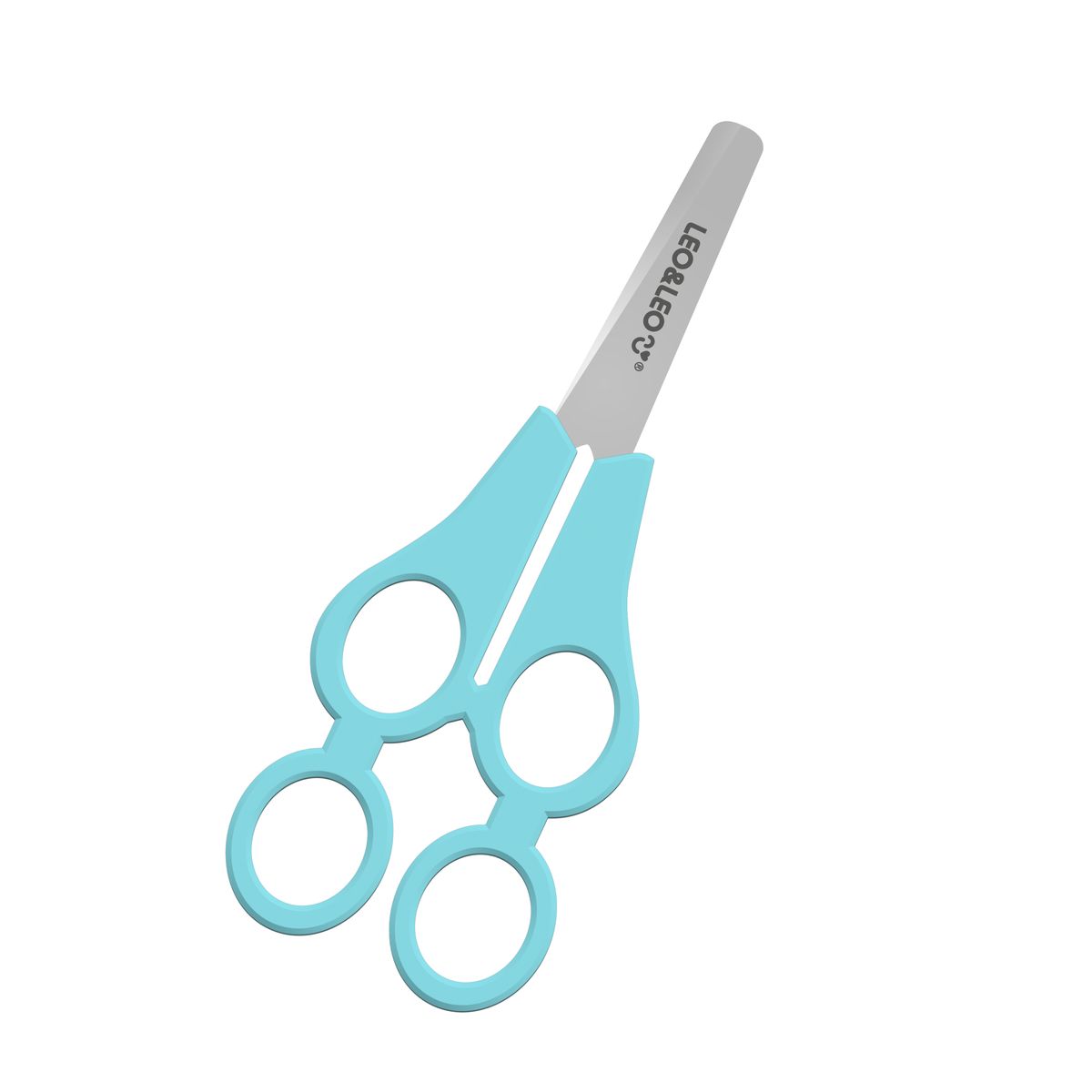 Tesoura-Escolar-Dupla-Tandem-Color-Joy---Blister-Com-1-Unidade---Leo-Leo-0