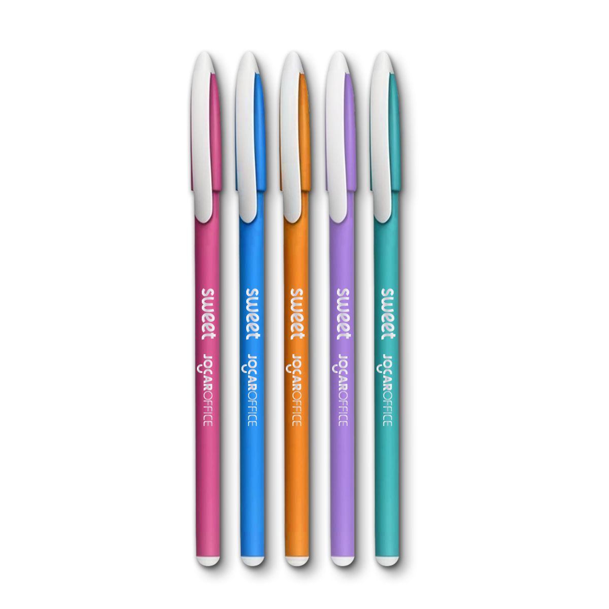 Caneta-Esferografica-Perfumada-Sweet-Ponta-0-7---Estojo-Com-5-Unidades---Jocar-Office-0