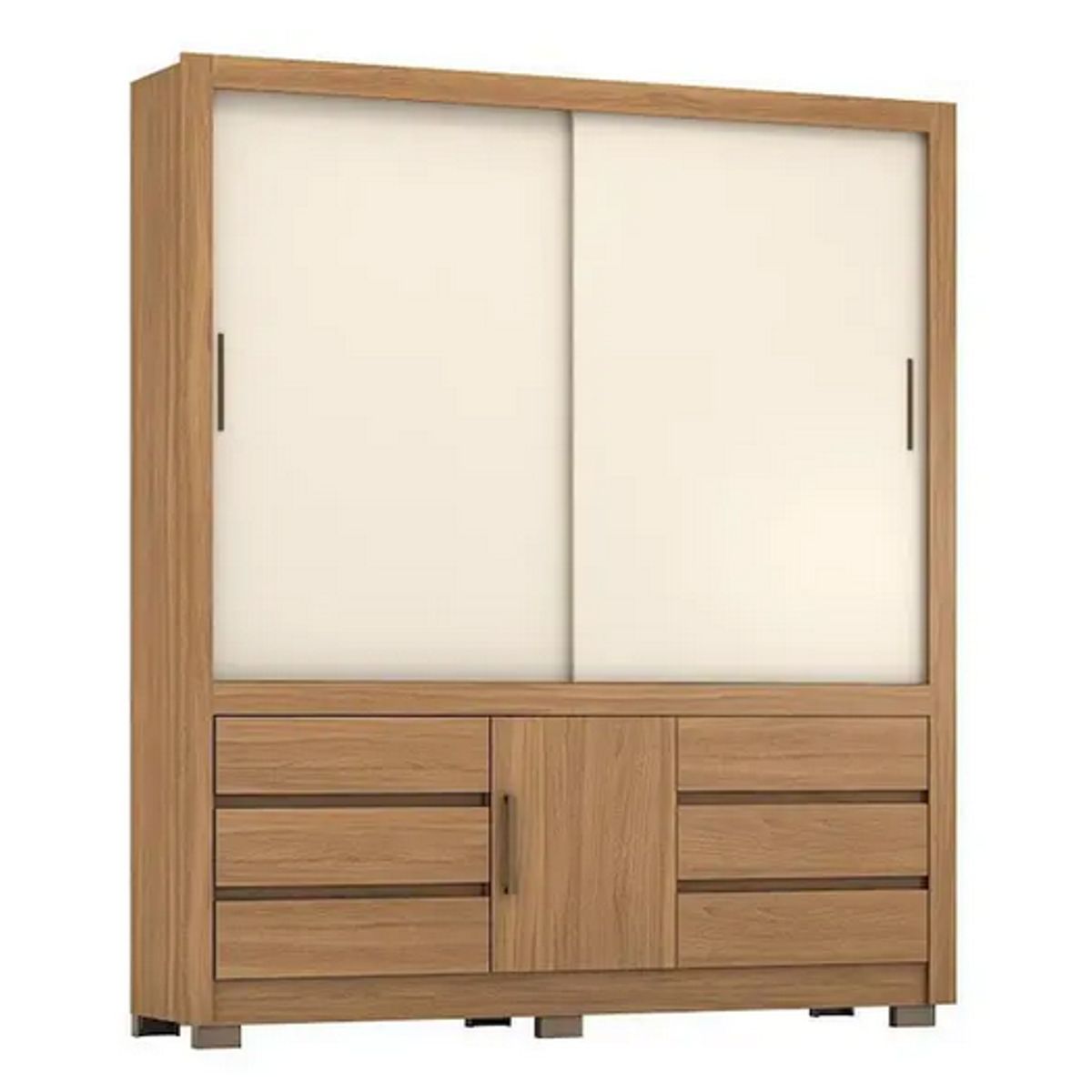 Guarda-Roupa-Casal-Arbo-3-Portas-6-Gavetas-Am-ndola-Off-White---Dem-bile-0