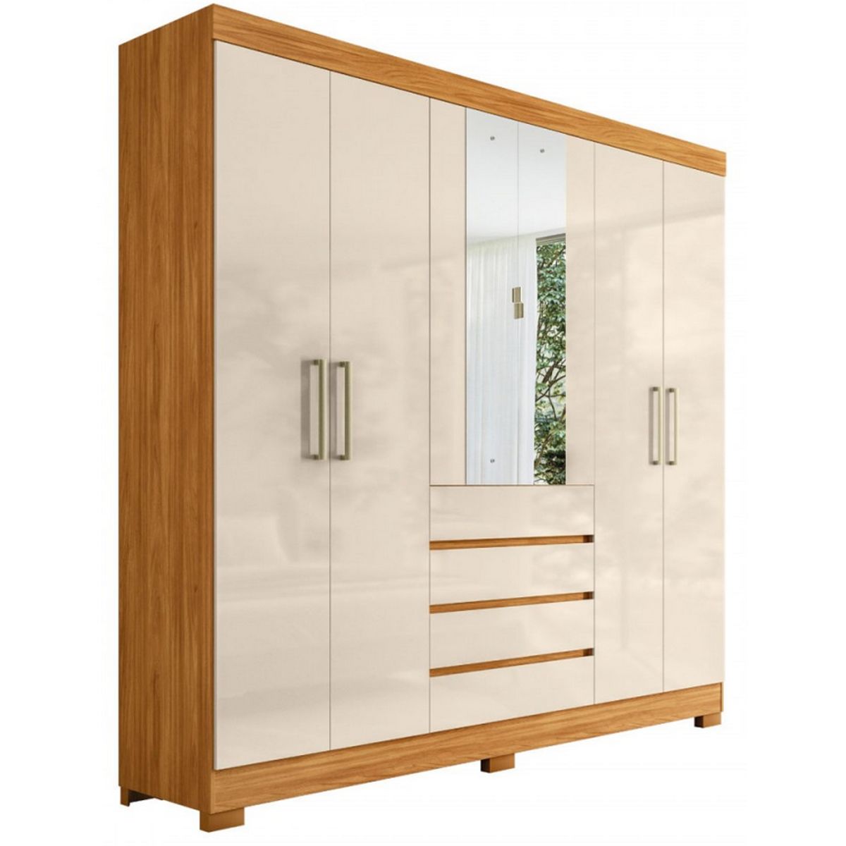 Guarda-Roupa-Casal--pera-6-Portas-Cinamomo-Off-White-100--Mdf---Dem-bile-0