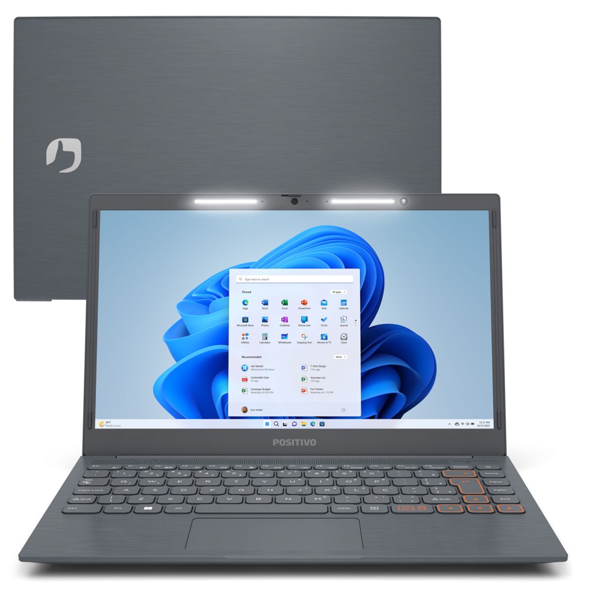 Notebook-Positivo-Vision-C-14-Lumina-Bar-Celeron-4gb-128gb-Emmc-Tela14-Polegadas--Hd-Antirreflexo-Windows11-Tecla-Link-Cinza-3