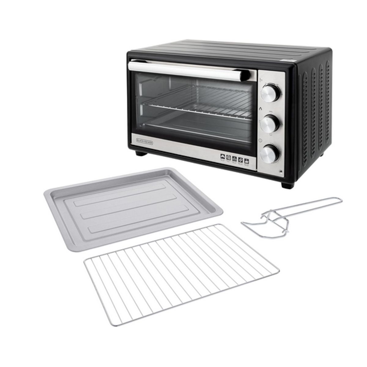 Forno-Eletrico-Tamanho-Familia-1600w-127v-Inox-Preto-Black-Decker-Ft46-Br-1