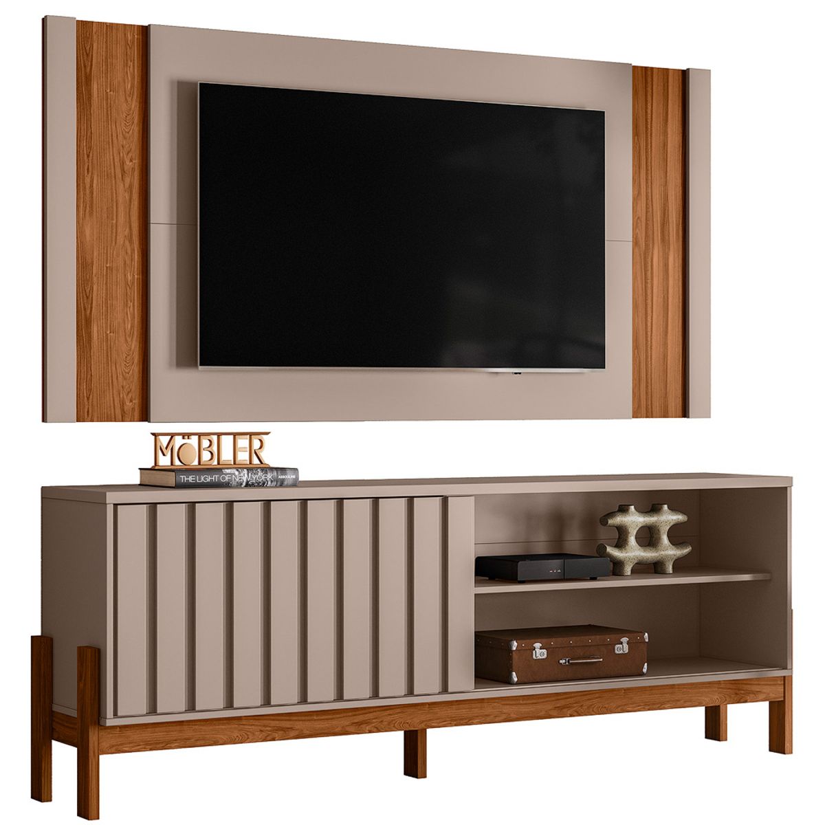 Bancada-New-Aurora-188cm-Grigio-Fosco-E-Cinamomo-Mel-Mobler-0