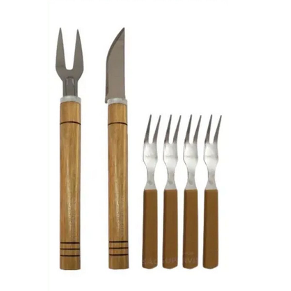 Conjunto-Para-Churrasco-6-Pe-as-1-Faca--1-Garfo--4-Garfinhos---Madefer-0