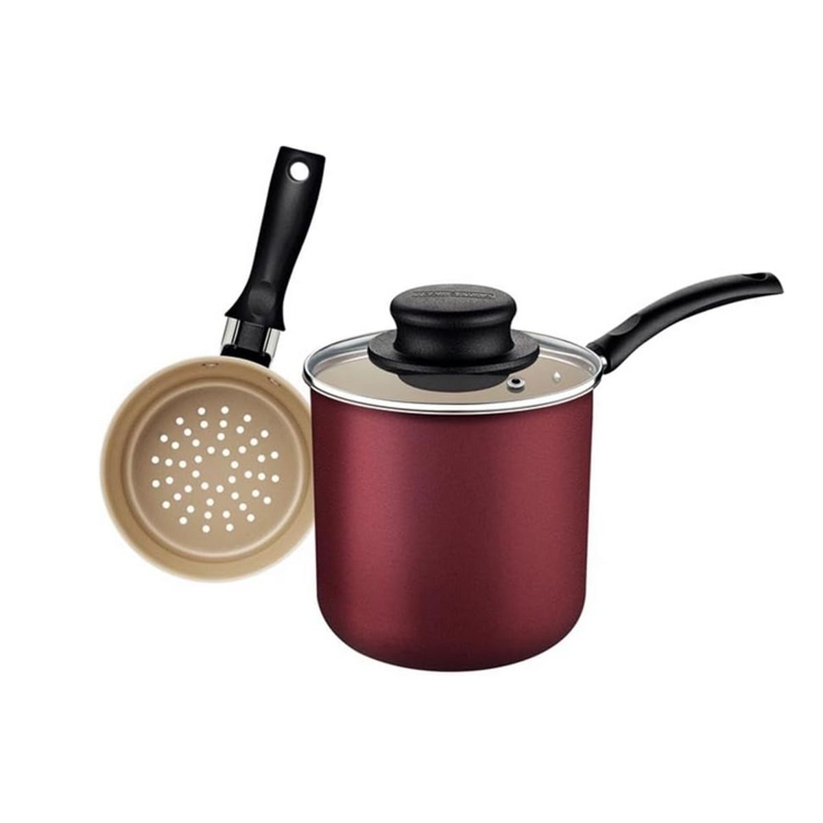 A-Cuscuzeira-Em-Alum-nio-Com-Revestimento-Interno-E-Externo-Em-Antiaderente-Starflon-Max-Vermelho-10cm--8-Litros---Tramontina-0
