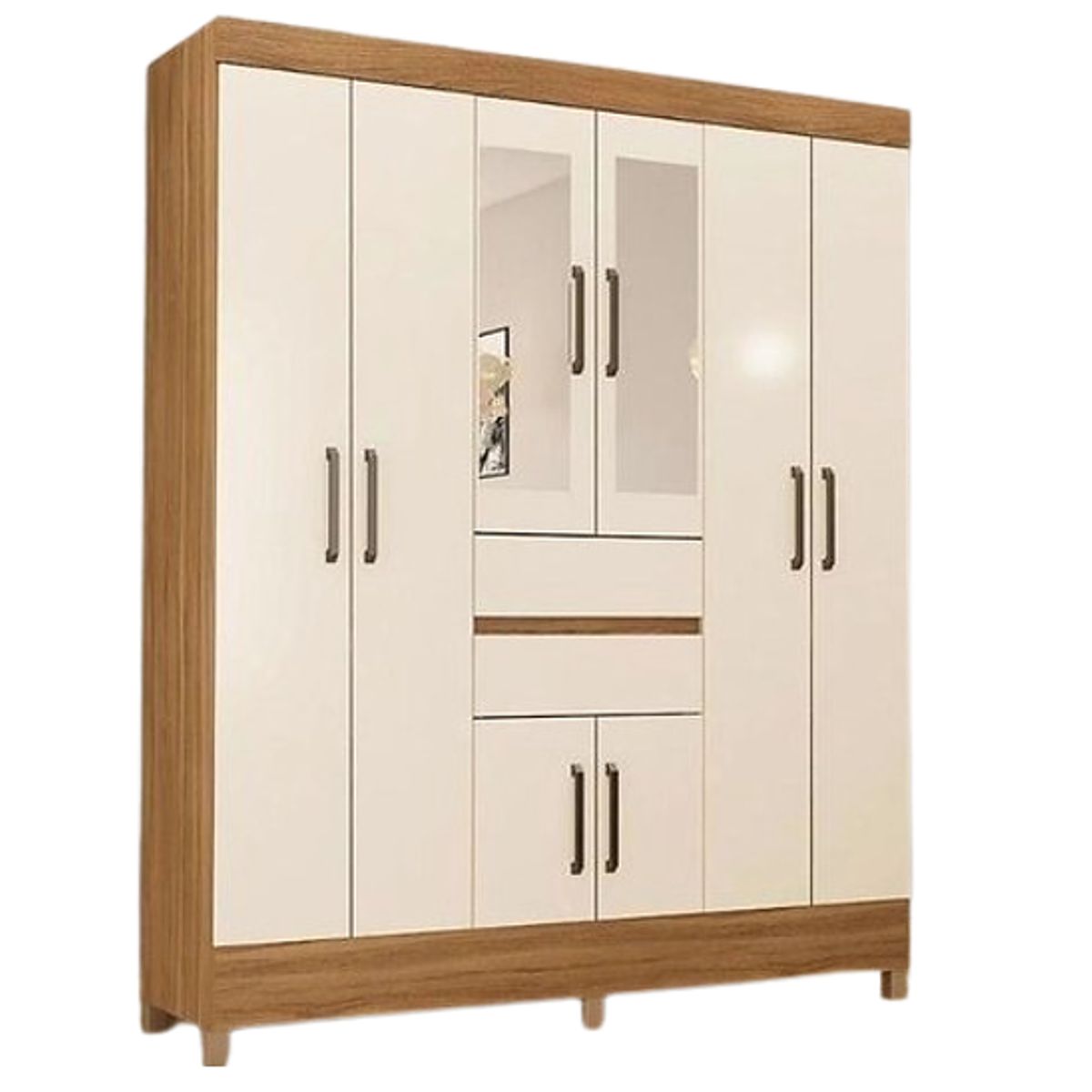Guarda-Roupa-Casal-Munique-8-Portas-Com-Espelho-Am-ndola-Off-White---Dem-bile-0