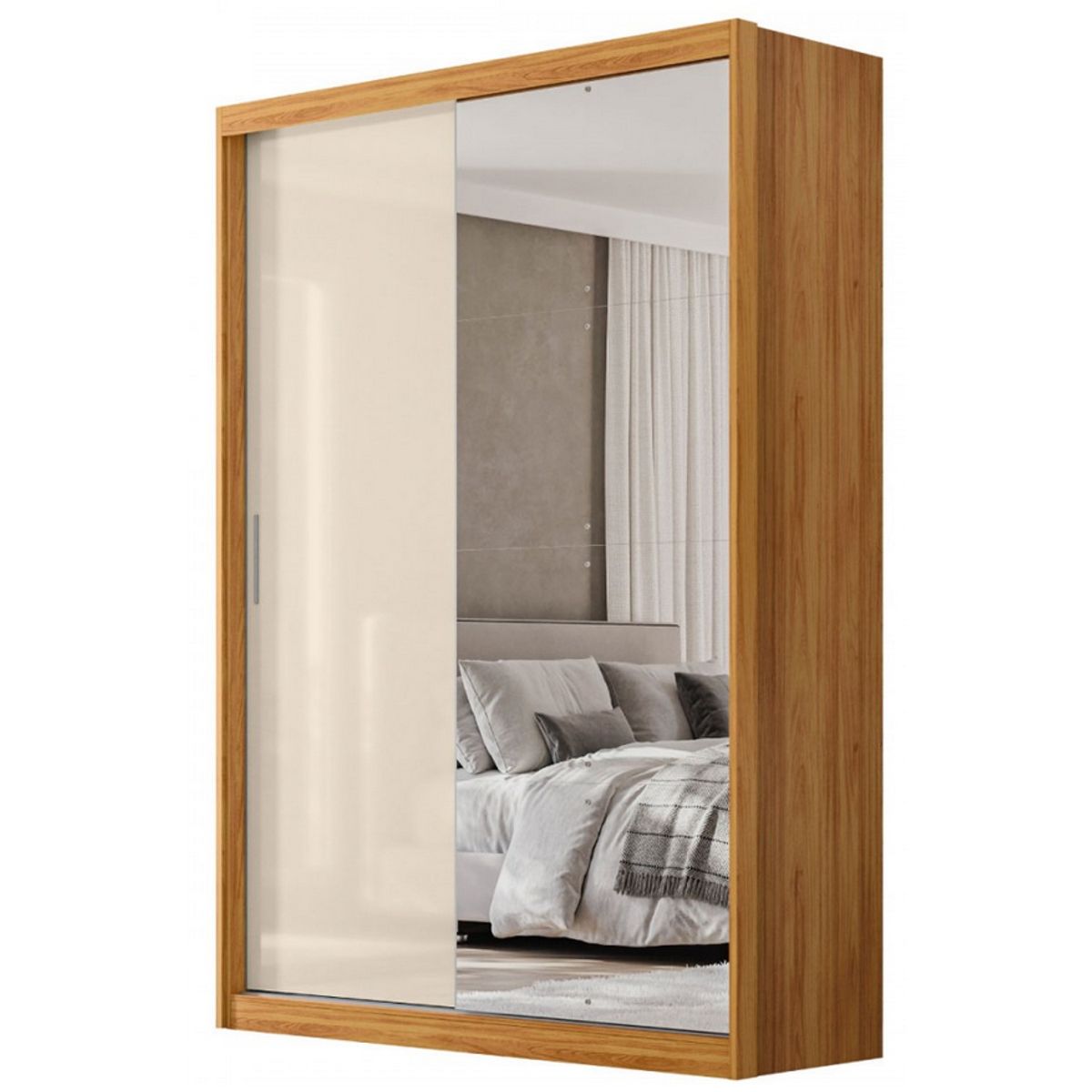 Guarda-Roupa-Casal-Riva-2-Portas-4-Gavetas-Com-Espelho-E-P-s-Cinamomo-Off-White-100--Mdf---Dem-bilef-White-100--Mdf---Dem-bile-0