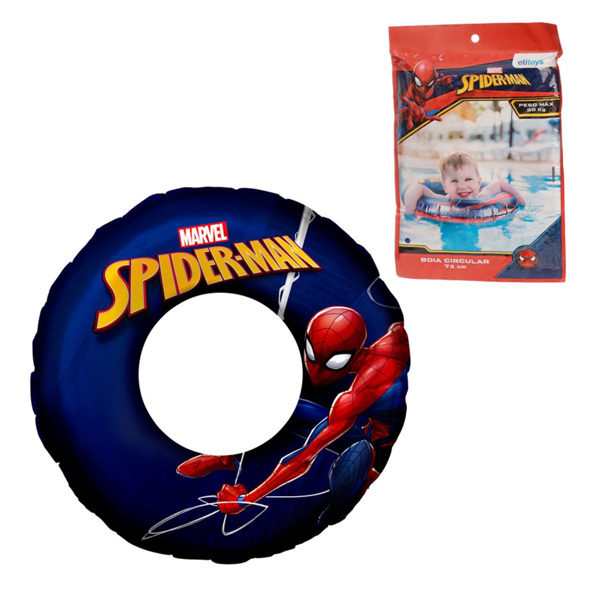 Boia-Inflavel-Circular-Spiderman-72cm---Etitoys-0