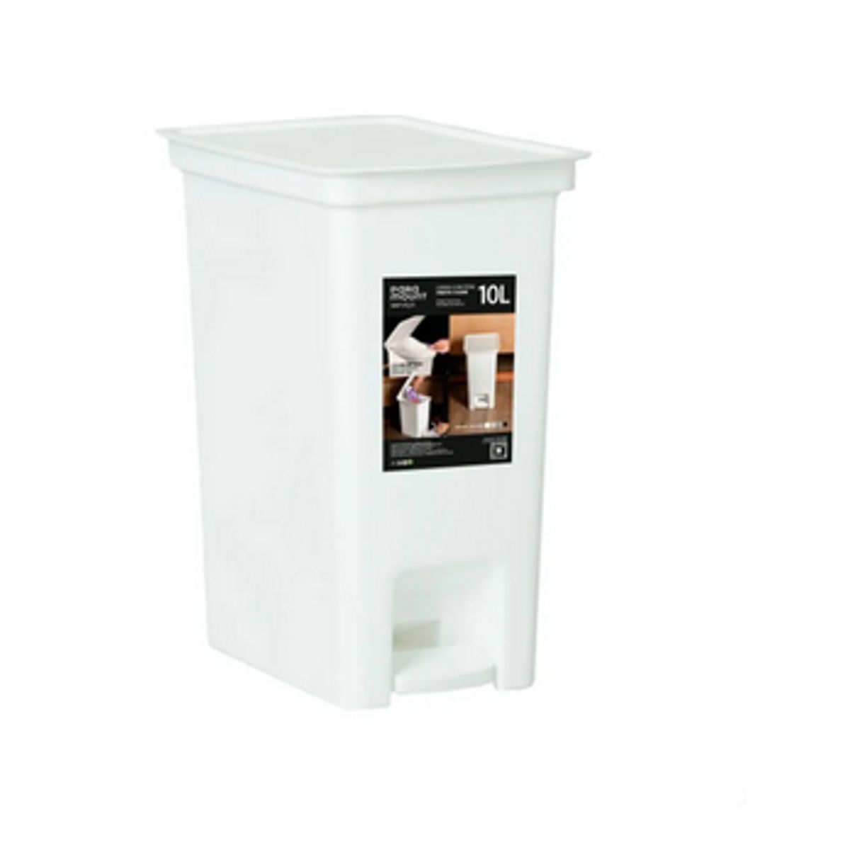 Lixeira-Com-Pedal---Fly-10-Litros-Branco---Paramout-0