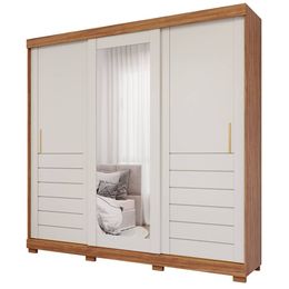 Guarda-Roupa-Cecilia-3-Portas-Slide-Com-2-Espelhos-E-Pes-Cinamomo-E-Off-White---Panan-0