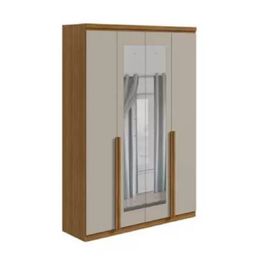 Guarda-Roupa-Casal-Pampulha-4-Portas-Amendoa-Clean-E-Off-White---Lopas-0