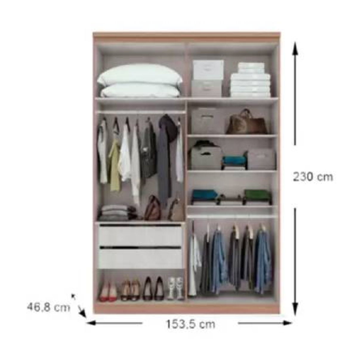 Guarda-Roupa-Casal-Pampulha-4-Portas-Amendoa-Clean-E-Off-White---Lopas-2