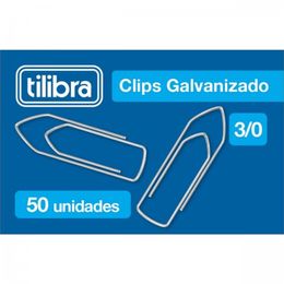 Clips-3-0-Galvanizado-50-Unidades---Tilibra-0