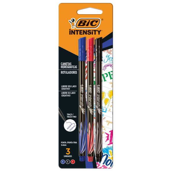 Caneta-Intensity-Fine--0-4-Mm--3-Cores-Cl-ssicas---Bic-Intensity-0