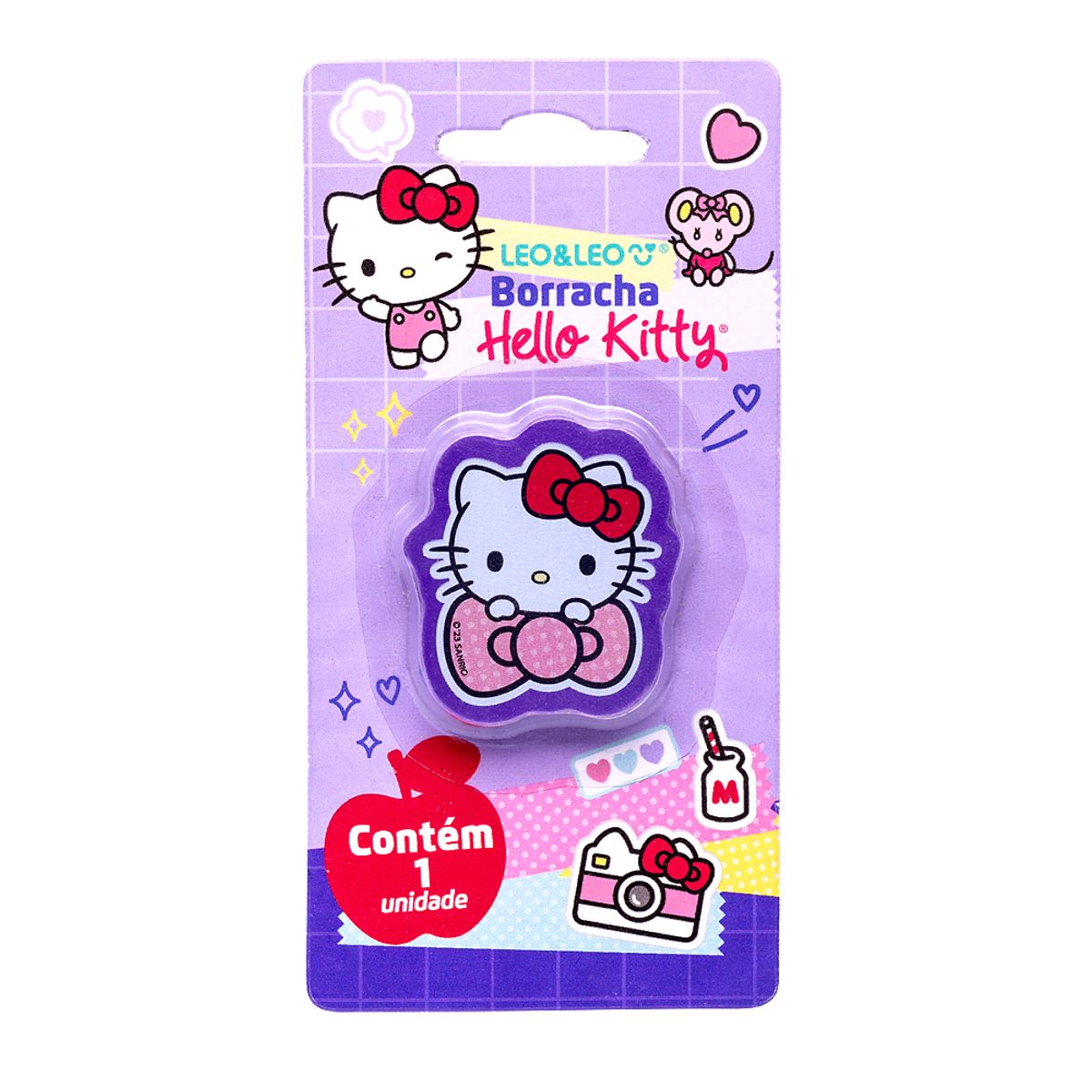Borracha-Hello-Kitty-Blister-Com-1-Unidade---Caixa-Com-12-Blister-4-Personagens-Sortidos---Leo-Leo-0