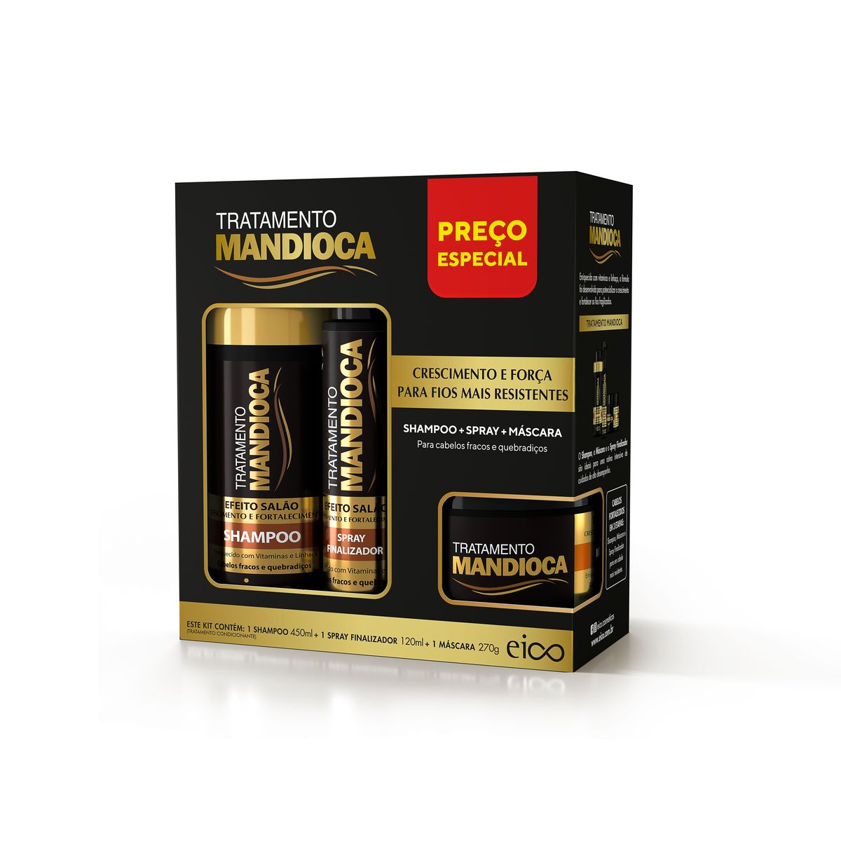 Kit-Tratamento---Fluido-Efeito-Salao-Mandioca-840ml---Eico-0