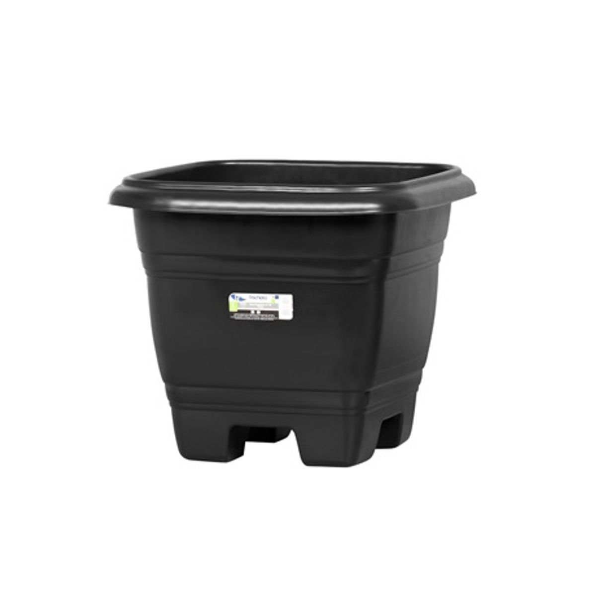 Vaso-Quadrado-Bella-Fiore-N-28-9-7l-Preto---Rischioto-0