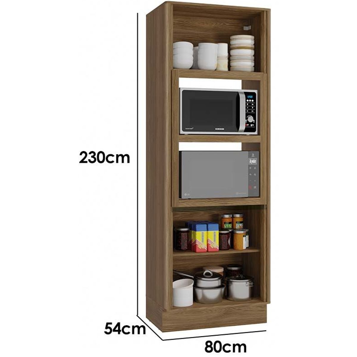 Paneleiro-Curve-4-Portas-80cm-Mdf-Nogueira-Kappesberg-1