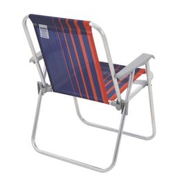 Cadeira-De-Praia-Samoa-Alta-Em-Alum-nio-Com-Assento-Azul-Escuro-E-Laranja---Tramontina-3