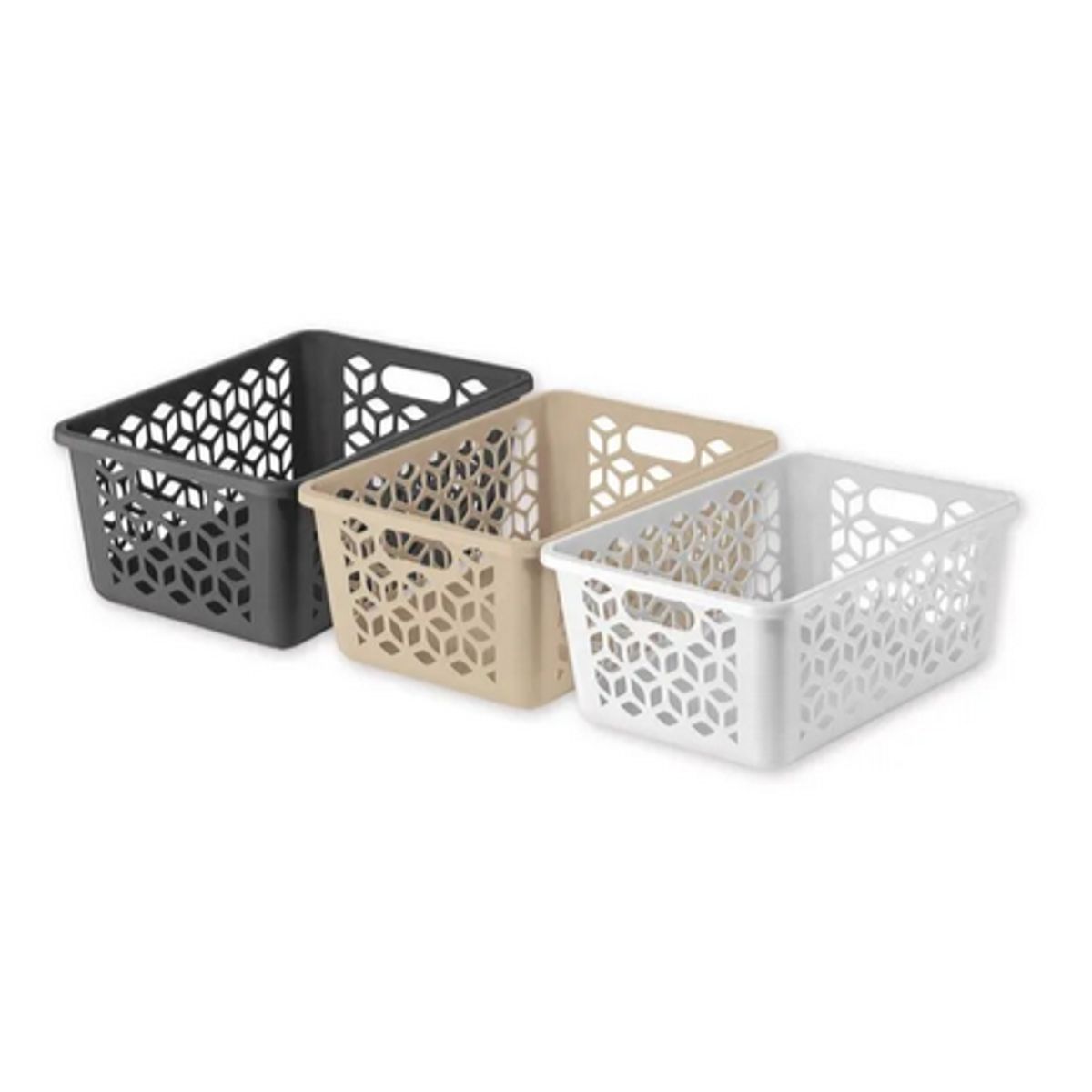 Cesto-Organizador-P-1-5-Litro-Preto-Branco-Capuccino-Solido-De-Plastico---Uz-0