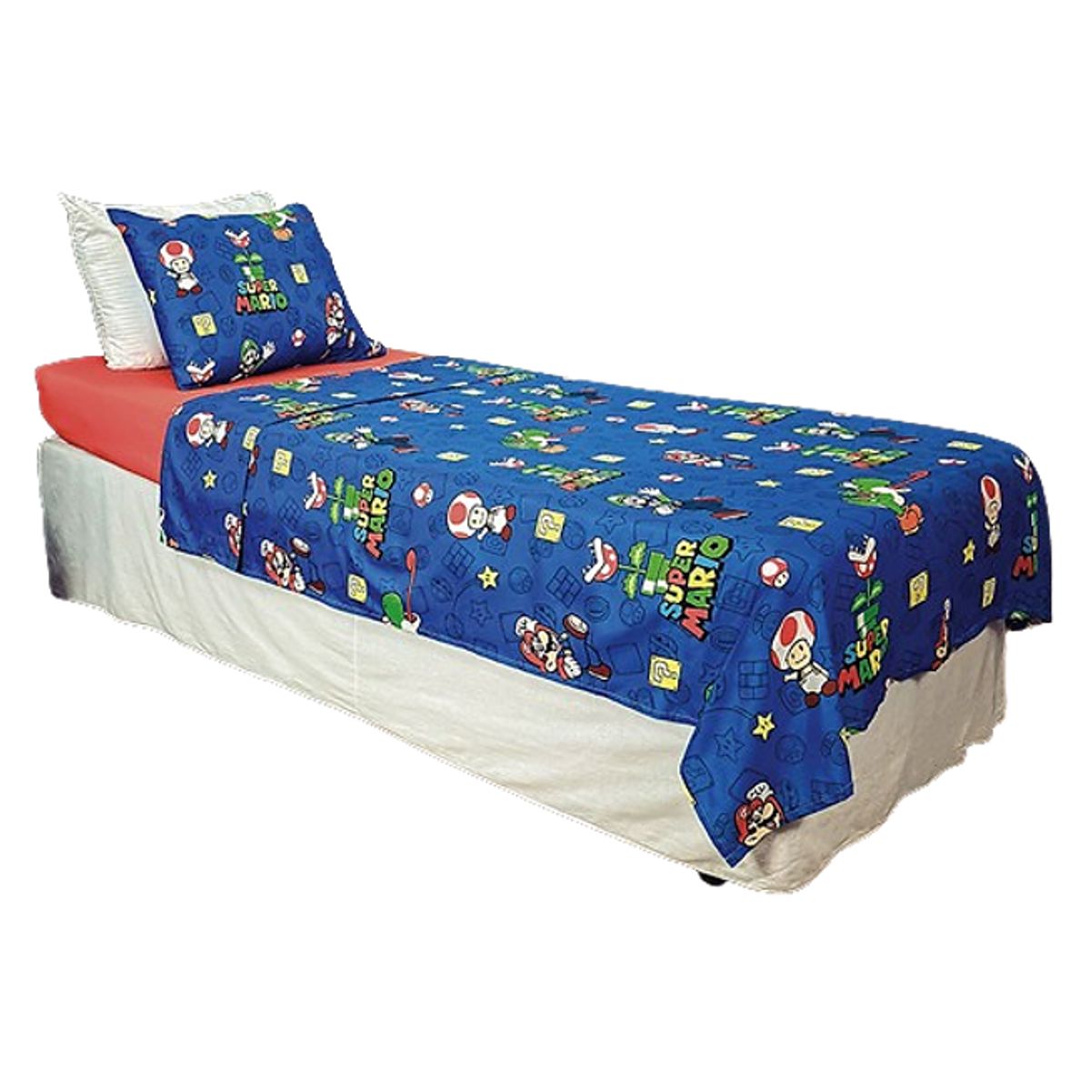 Jogo-De-Cama-Infantil-Super-Mario-140x220-Cm-Estampado-2-Pe-as---Lepper-0