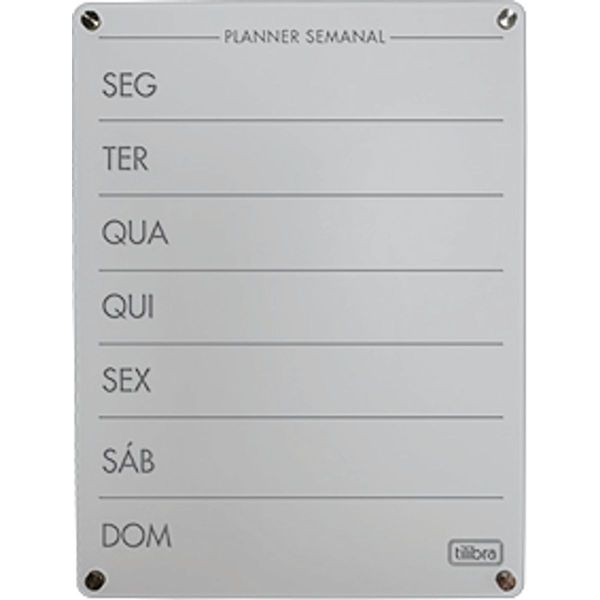 Quadro-Acr-lico-Transparente-Planner-Semanal-Com-4-Marcadores---Tilibra-0