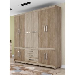 Guarda-Roupa-Casal-Murano-10-Portas-Nogal-Vanilla-Touch---Dem-bile-2