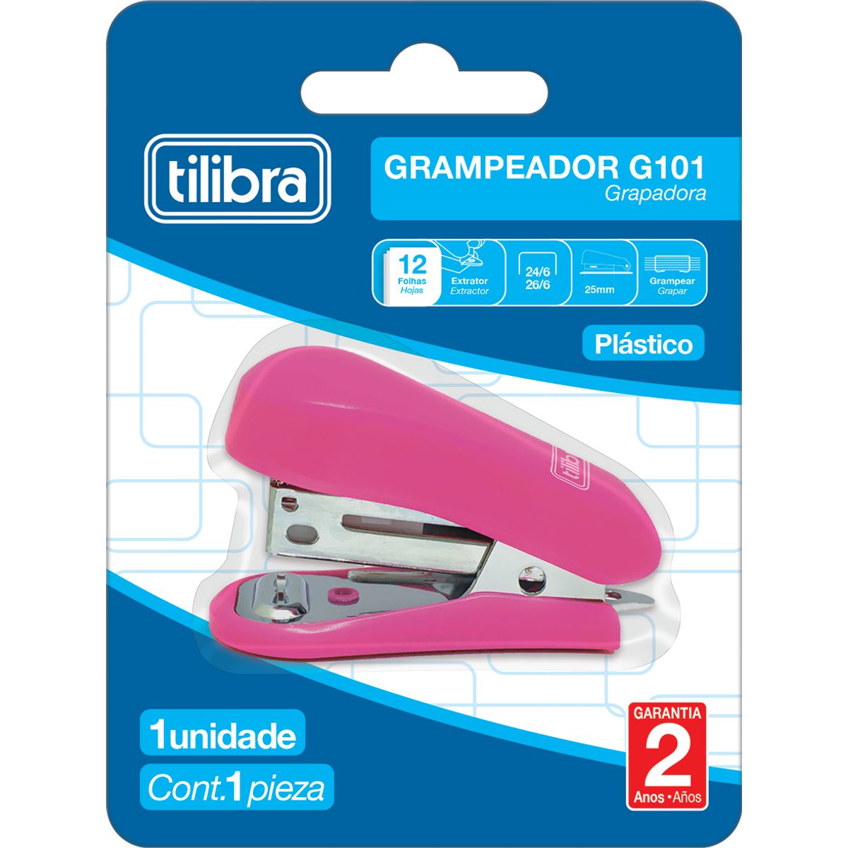 Grampeador-12-Folhas-Mini-Com-Extrator-G101-Rosa---Tilibra-0