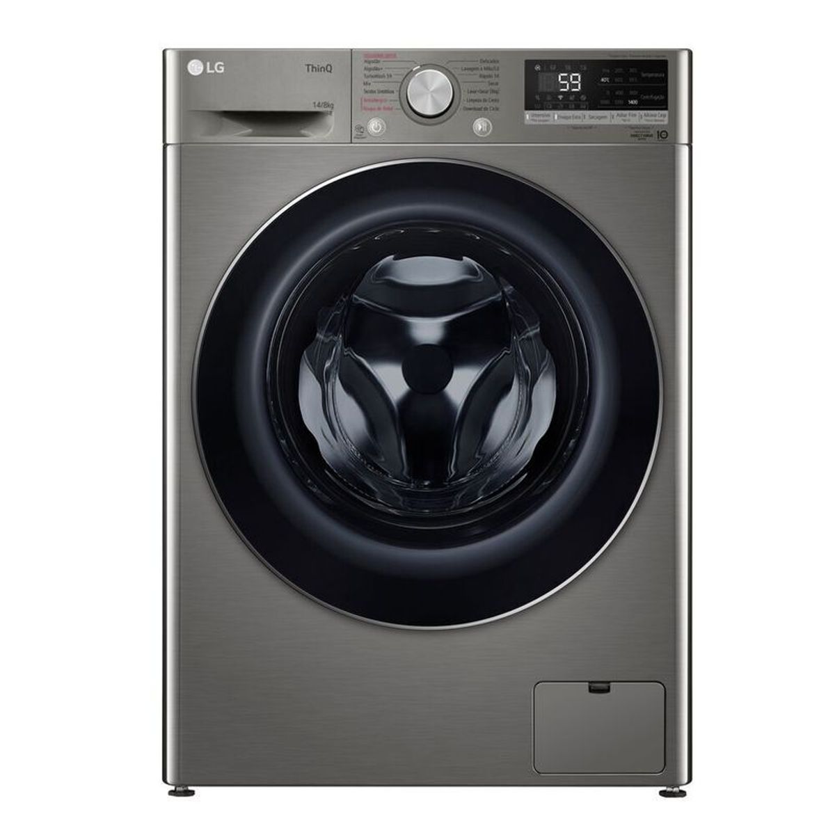 Lava-e-Seca-LG-Smart-VC4-14KG-Inox-Look-com-Intelig-ncia-Artificial-110-v-0
