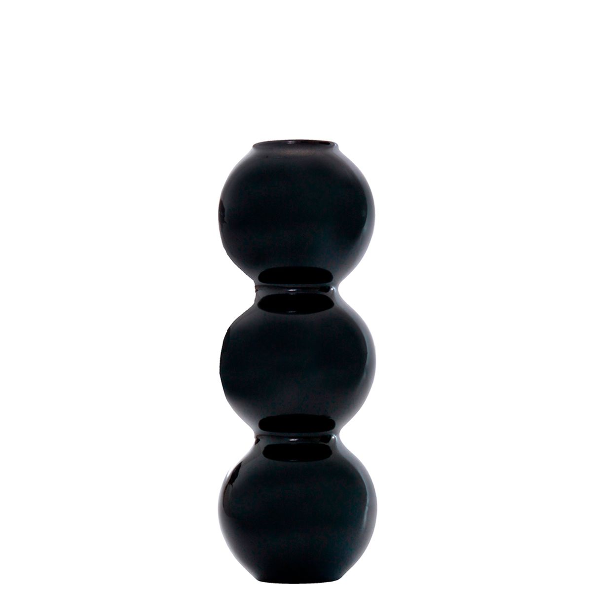 Vaso-3-Bolhas-Preto-9x22x9cm-Vidro---Mai-Home-0