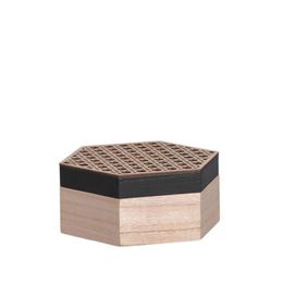 Caixa-Hexagonal-Bee-Madeira-Preto-17x7x15-Mdf---Mai-Home-0
