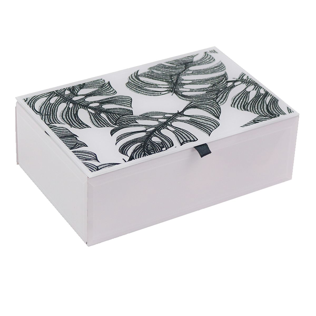Porta-Joias-Em-Madeira-E-Vidro-Branco-Com-Detalhe-Floral-Ah0352---Btc-0