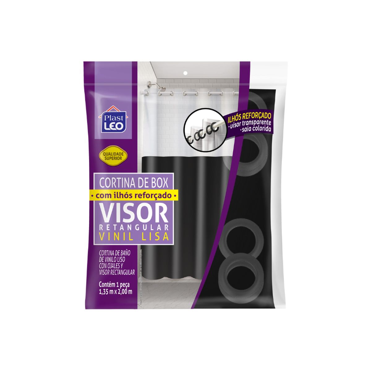 Cortina-De-Box-Vinil-Com-Ilhois-Preta---Plast-Leo-0