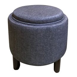 Banqueta-De-Madeira-E-Tecido-Azul-Jeans-Np0004---Btc-0