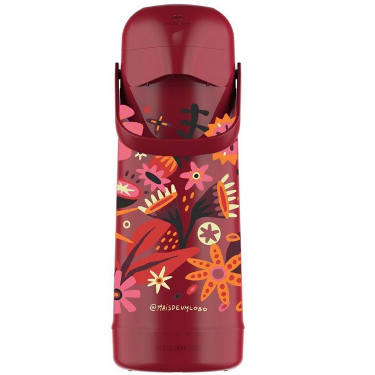 Garrafa-T-rmica-M--Pump-1l-Vermelho-Dec--Flores-Bra---Termolar-0