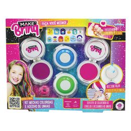 Kit-Mechas-Coloridas-E-Adesivos-De-Unhas-Infantil-Mk49---Polibrink-0