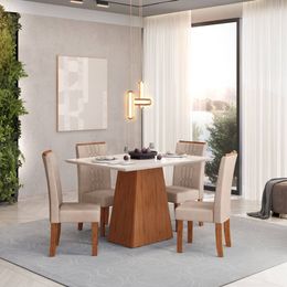 Conjunto-Mesa-Dulce-120x90-Freijo-Off-White-Com-4-Cadeiras-Zoe-Freijo-Veludo-Creme---Dj-Moveis-1